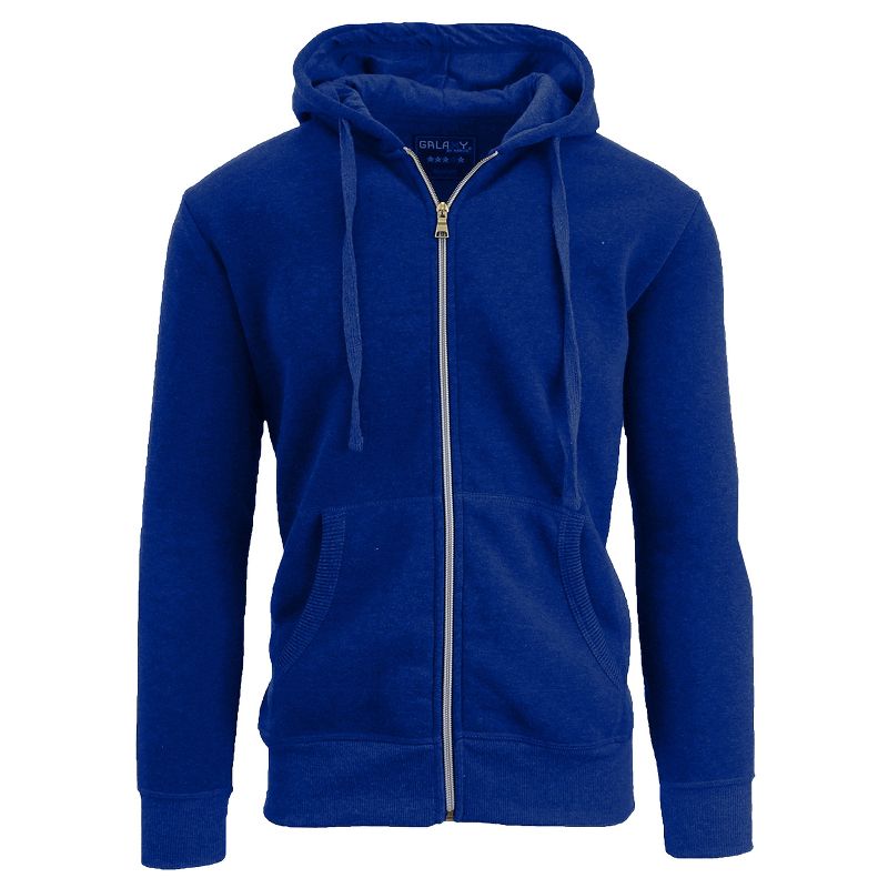 Galaxy By Harvic Boy's Slim Fit Fleece Lined Zip Up Hoodie