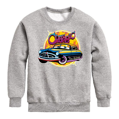 Boys' - Disney - Classic Doc Hudson Car Show Ready Graphic Long Sleeve Fleece Sweatshirt