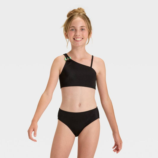 Girls' 'I Heart It' Solid Bikini Set - Cat & Jack™