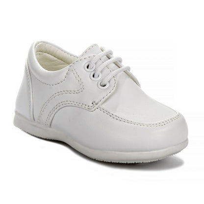 Josmo Boys/Girls Dress Shoes for Toddlers and - Oxford Style with Faux Leather, Lace-Up Closure, Perfect for Weddings, Church, School Uniform
