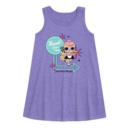 فستان بناتي من LOL Surprise! - فستان سمول فراي كافيه بدون أكمام بتصميم جرافيكي