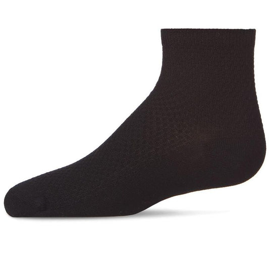 Memoi Girls' Pique Stitch Anklet Socks