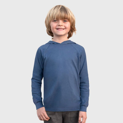 City Threads Boys Medium-Weight Long Sleeve Hooded Tee with Cuffs - 100% Cotton - USA-Made
