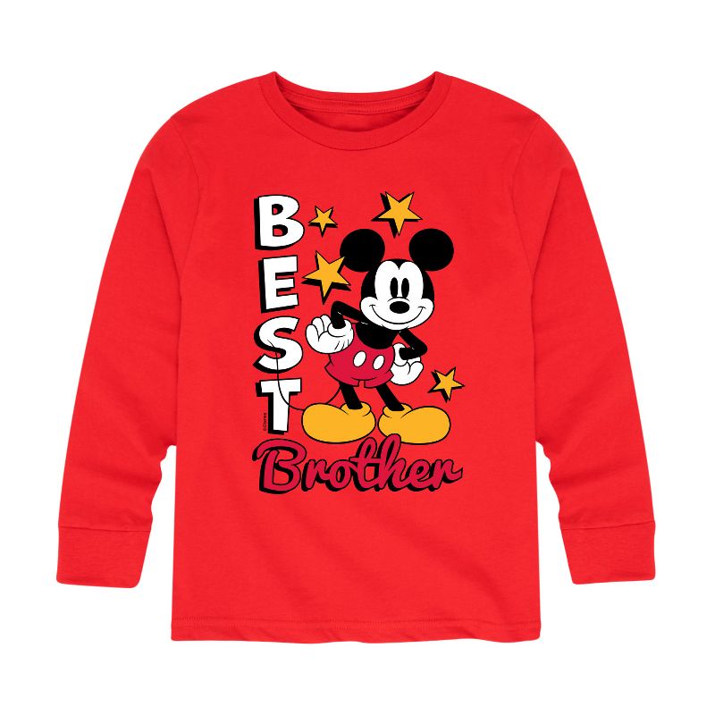 Boys' - Disney - Best Brother Long Sleeve Graphic T-Shirt