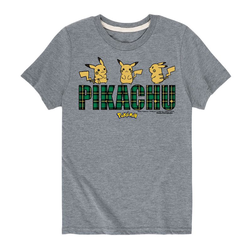 تي شيرت جرافيكي بأكمام قصيرة بشعار بيكاتشو منقوش للأولاد - بوكيمون