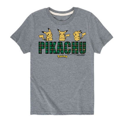 تي شيرت جرافيكي بأكمام قصيرة بشعار بيكاتشو منقوش للأولاد - بوكيمون