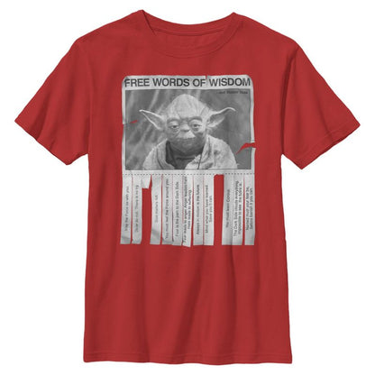 Boy's Star Wars Yoda Words of Wisdom T-Shirt
