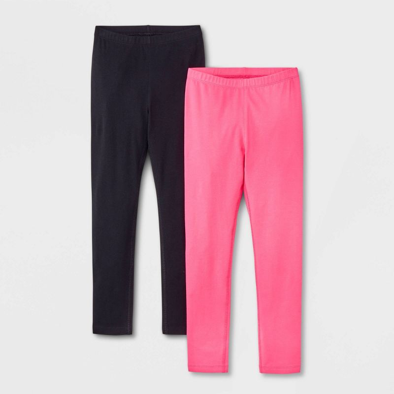 Girls' 2pk Adaptive Leggings - Cat & Jack™