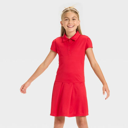 Girls' Short Sleeve Uniform Performance Jersey Tennis Dress - Cat & Jack™