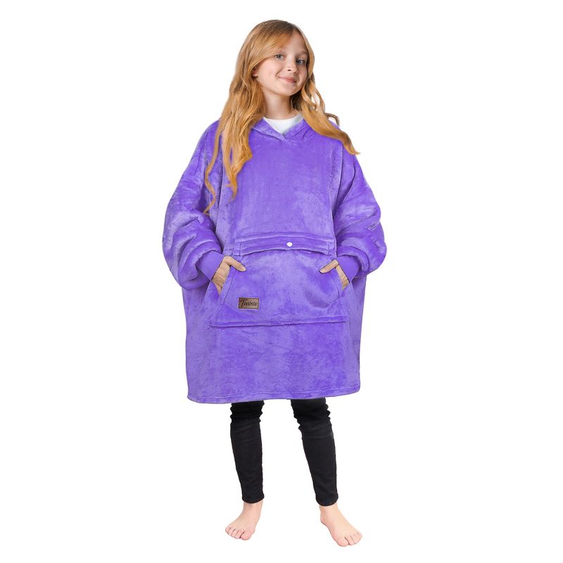 سويت شيرت تيرينيا للبنات والأولاد، بلوفر صوف كبير الحجم، بطانية مبطنة بالصوف، هدية عيد الميلاد للأطفال والمراهقين والشباب