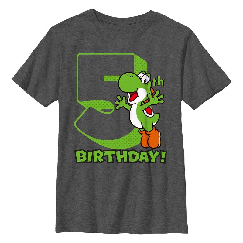 تي شيرت عيد ميلاد سوبر ماريو يوشي للأولاد من نينتندو