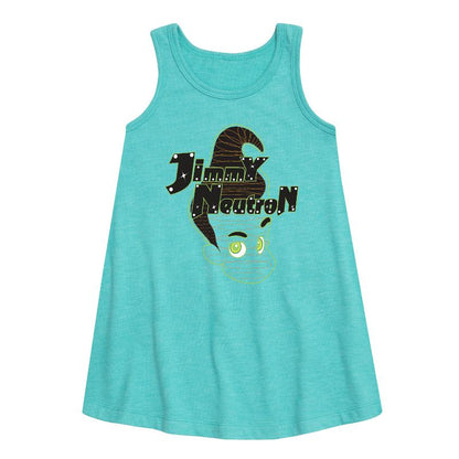 Girls' - Jimmy Neutron - Gotta Blast Graphic Sleeveless Aline Dress