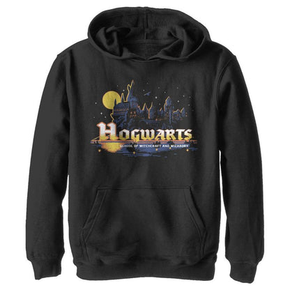 هودي بقلنسوة بتصميم قمر مضيء من هاري بوتر هوجورتس للأولاد