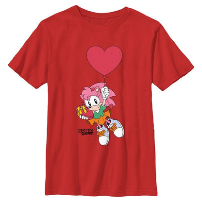 Boy's Sonic the Hedgehog Amy Red Balloon T-Shirt