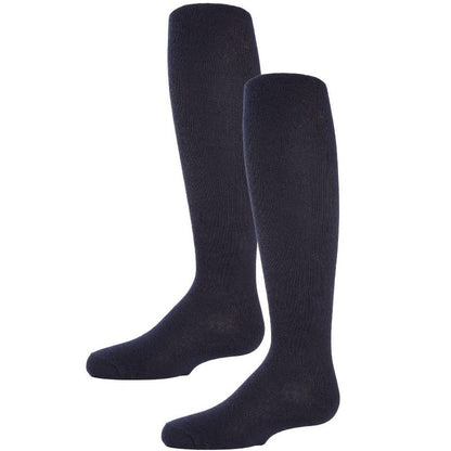 Memoi Girls' 2 Pair Pack Essentials Cotton Tights