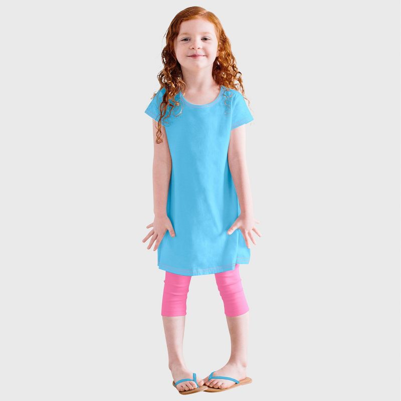 City Threads Soft Knit Jersey Girls Cap Sleeve Dress - USA-Made