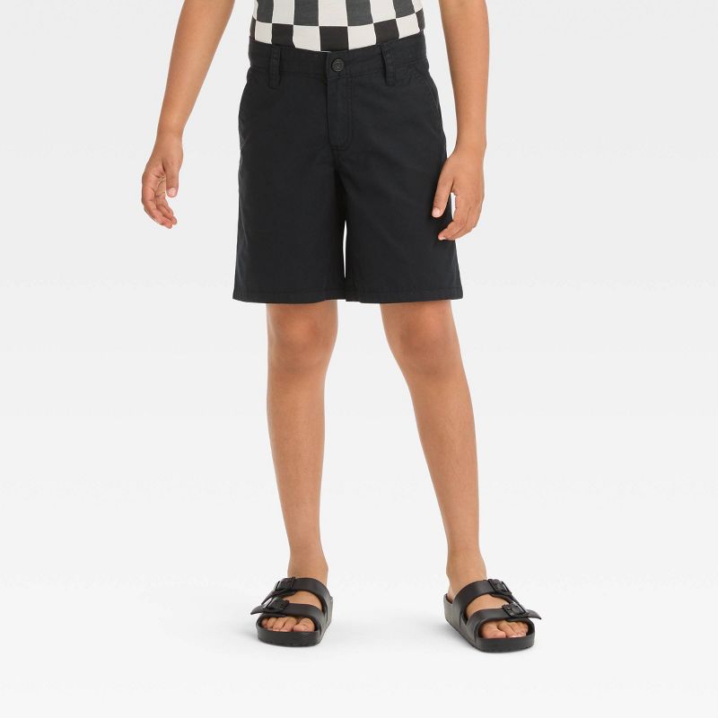 Boys' Flat Front 'At the Knee' Chino Shorts - Cat & Jack™