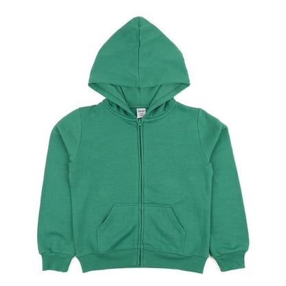 Leveret Kids Zipper Classic Solid Color Sweat Hoodie