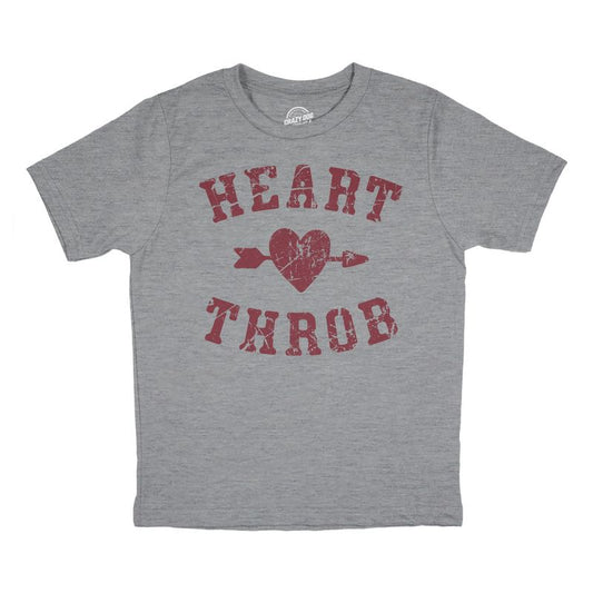 Youth Heart Throb T Shirt Cute Valentines Day T Shirts for Kids - Crazy Dog Youth T Shirt