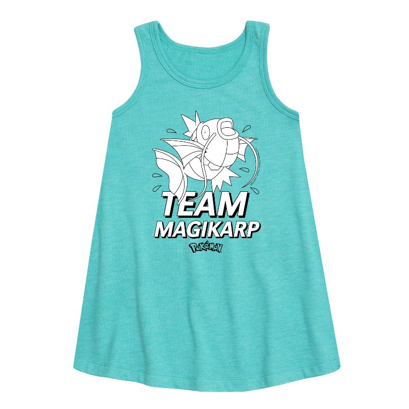 Girls' - Pokémon - Team Magikarp Graphic Sleeveless Aline Dress
