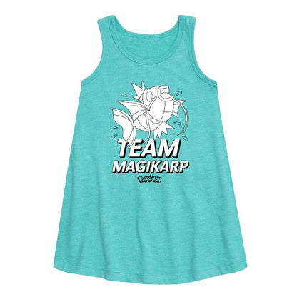Girls' - Pokémon - Team Magikarp Graphic Sleeveless Aline Dress