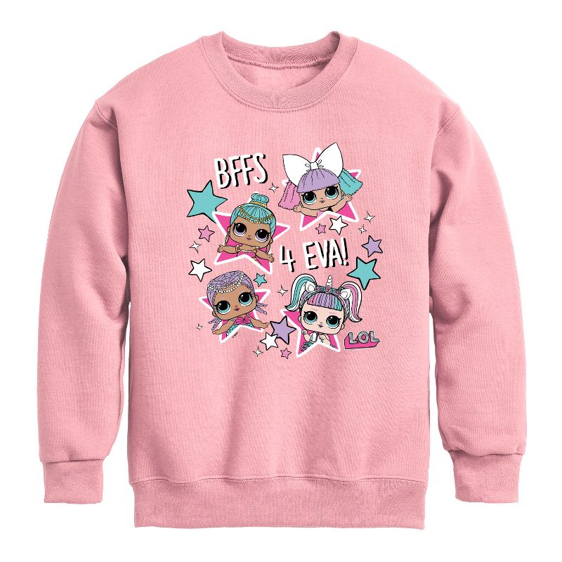 Boys' - LOL Surprise! - LOL Bffs 4 Eva Graphic Long Sleeve Fleece Sweatshirt