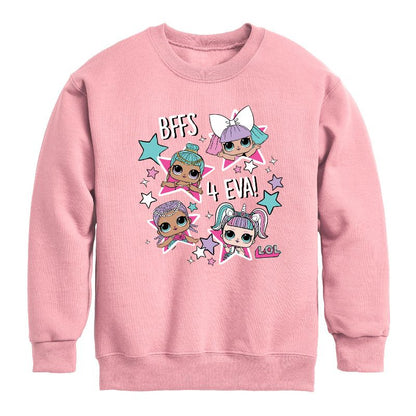 Boys' - LOL Surprise! - LOL Bffs 4 Eva Graphic Long Sleeve Fleece Sweatshirt
