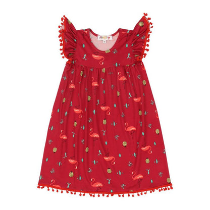 Mixed Up Clothing Vestito Pom Pom Dress