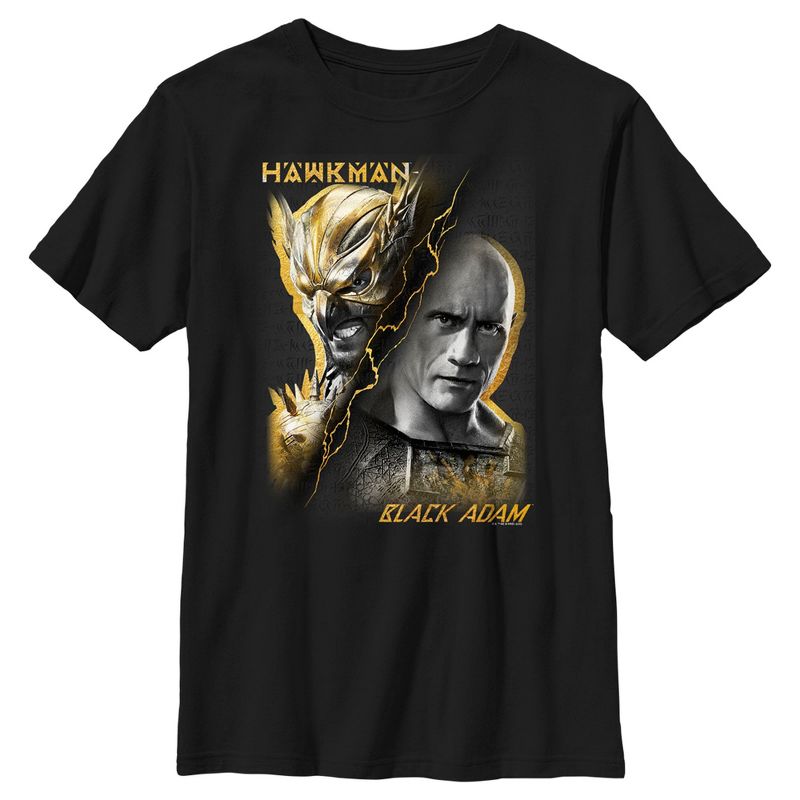 Boy's Black Adam Man VS Myth T-Shirt