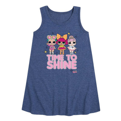 Girls' - LOL Surprise! - Time to Shine Graphic Sleeveless Aline Dress