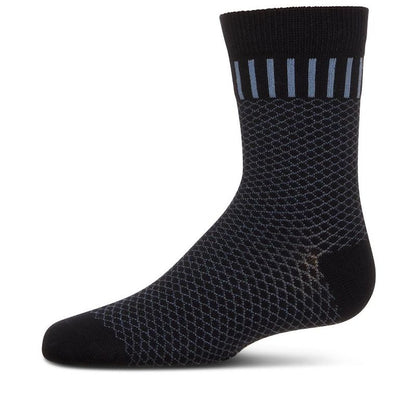 Memoi Boys' Geometry Crew Socks