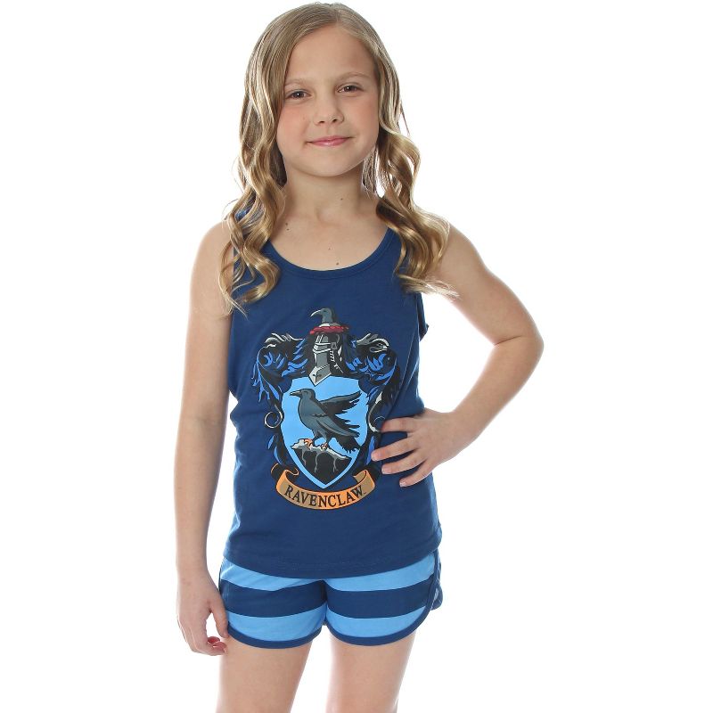 Harry Potter Girls Hogwarts House Tank and Shorts Pajama Set