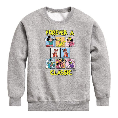 Boys' - Disney - Forever A Classic Graphic Long Sleeve Fleece Sweatshirt