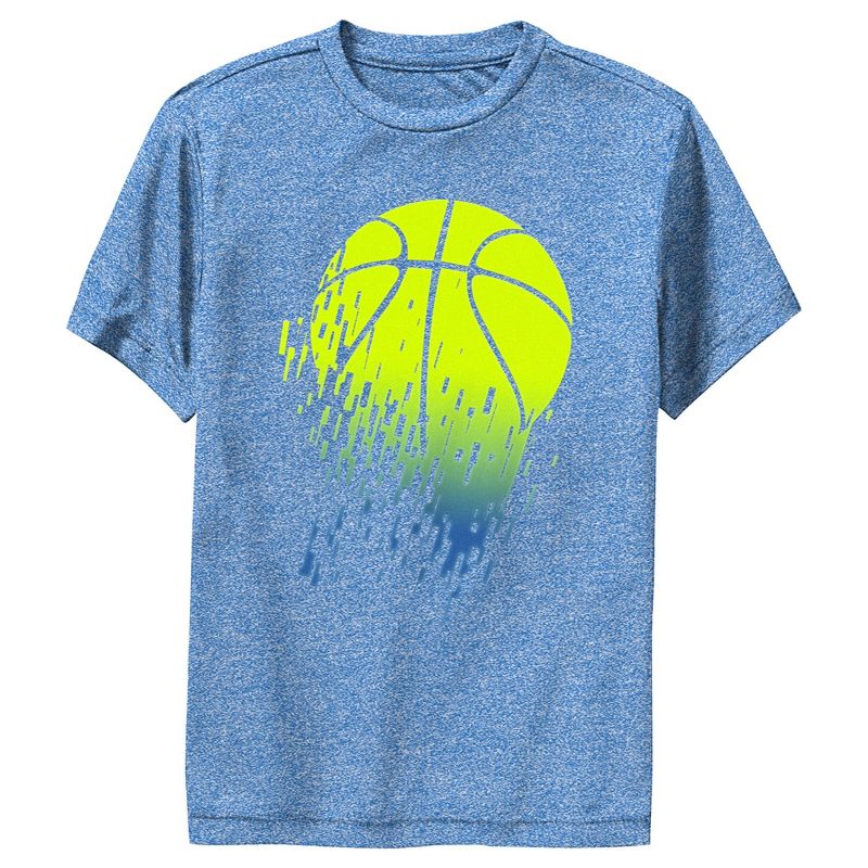 Boy's Lost Gods Green Basketball Fade Performance Tee