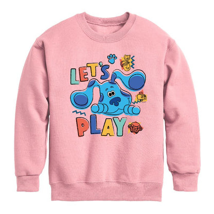 Boys' - Blue's Clues & You! - Let's Play Graphic Long Sleeve Fleece Sweatshirt