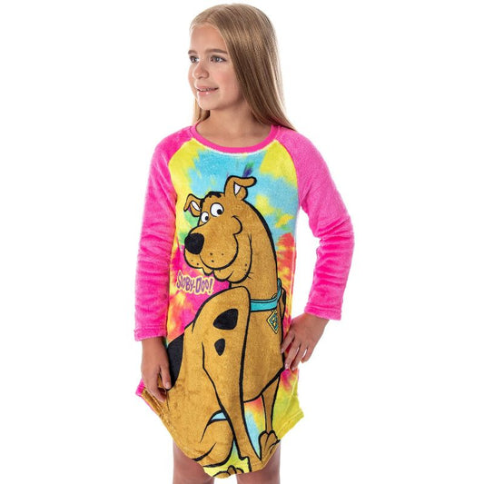 Scooby Doo Girls Tie-Dye Nightgown Pajamas