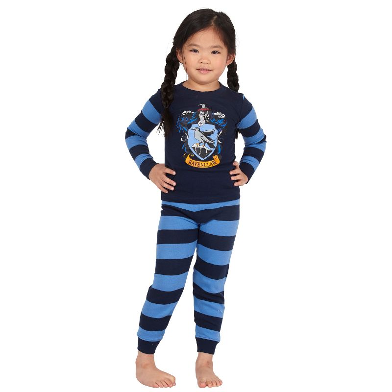 Harry Potter Kids Cotton Tight Fit Crest Pajamas All 4 Hogwarts Houses Available