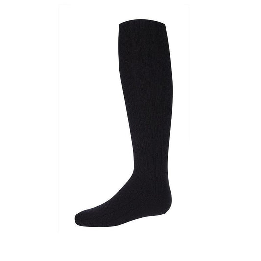 Memoi Girls Chunky Ribbed Knit Knee-High Socks