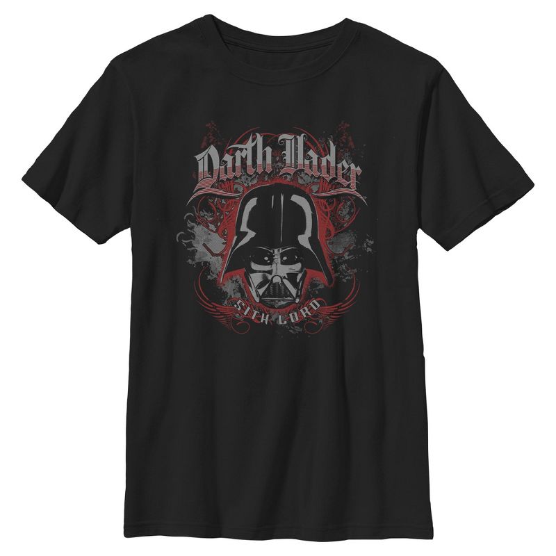 Boys Star Wars Sith Lord Darth Vader Face T Shirt