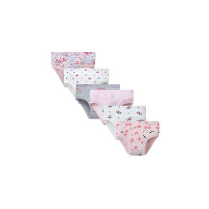 Girls 6 Pack Underwears Ultra Smooth and Soft Cotton