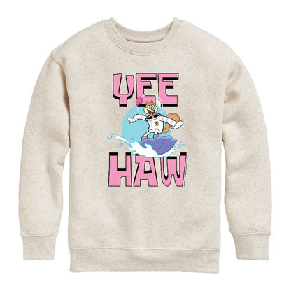 Boys' - SpongeBob SquarePants - Sandy Cheeks Graphic Long Sleeve Fleece Sweatshirt