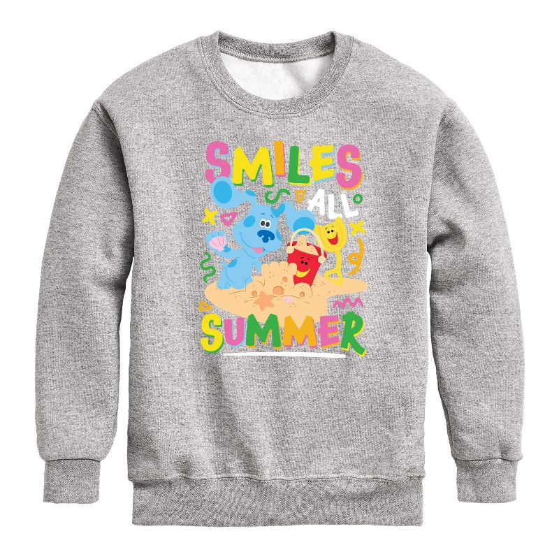 Boys' - Blue's Clues & You! - Smiles All Summer Graphic Long Sleeve Fleece Sweatshirt