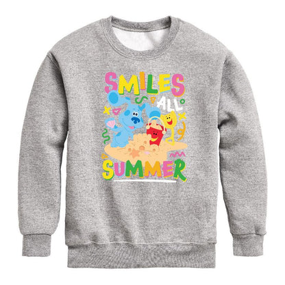 Boys' - Blue's Clues & You! - Smiles All Summer Graphic Long Sleeve Fleece Sweatshirt