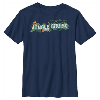 Boy's Jungle Cruise Wish You Were Here Postcard Logo T-Shirt