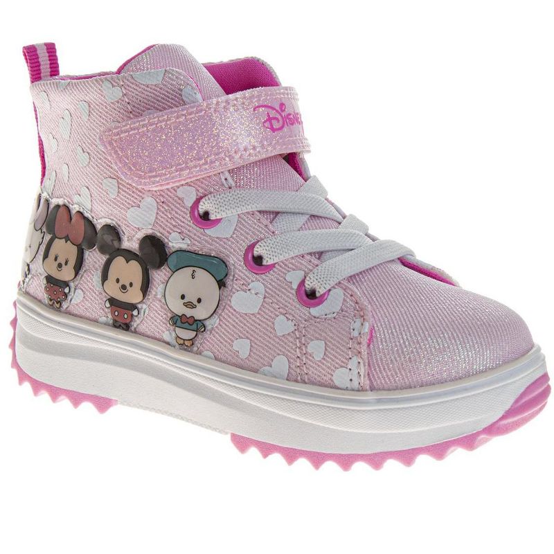 Disney Minnie Mouse Girls High-Top Platform Sneakers(Toddlers)