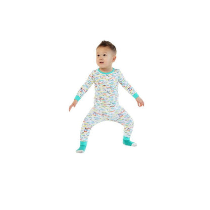 Sleep On It  Boys 2-Piece Super Soft Jersey Snug-Fit Pajama Set with Matching Socks - Baby Boy Pajamas and Toddler Pajama Sets