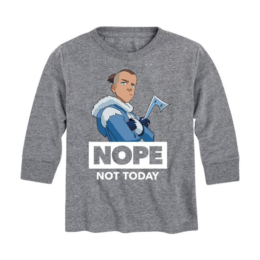 Boys' - Avatar: The Last Airbender - Sokka Nope Long Sleeve Graphic T-Shirt