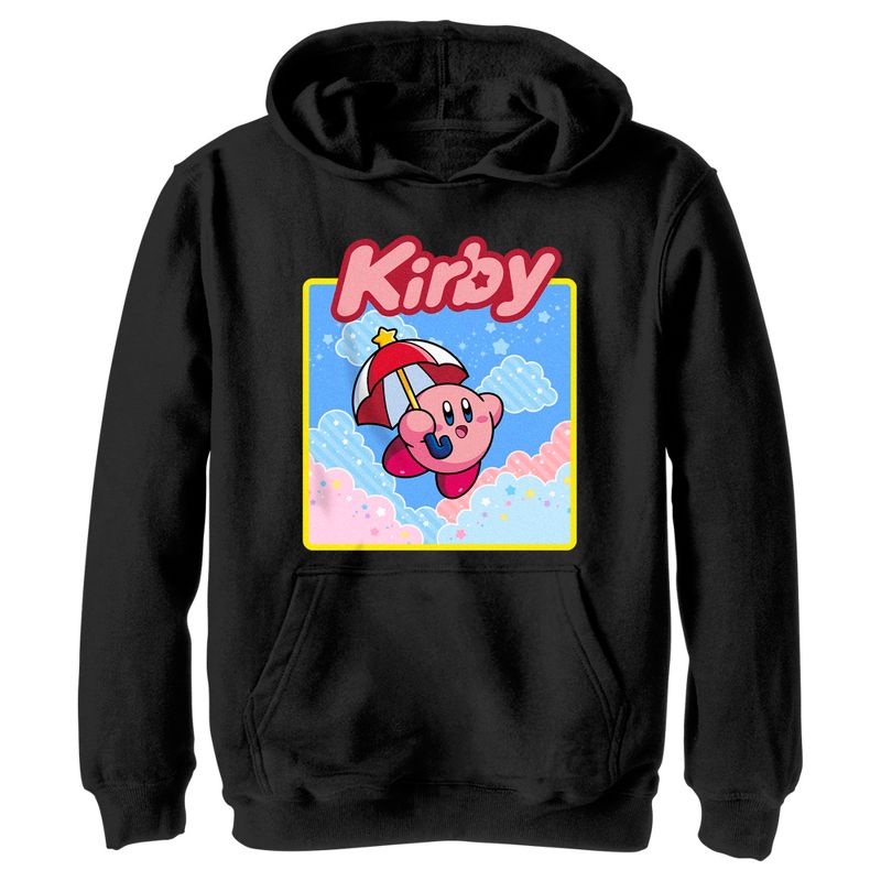 Boy's Nintendo Kirby Flying Portrait Pull Over Hoodie