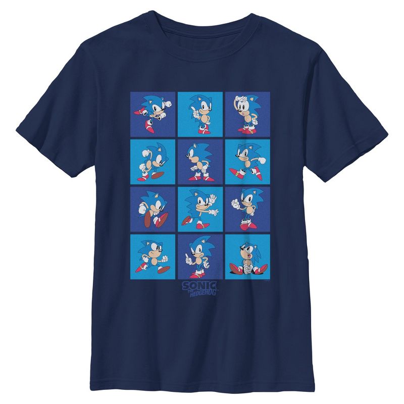 Boys Sonic the Hedgehog Classic Poses T Shirt