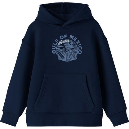 Gulf of Mexico Forever Vintage Skeleton Youth Long Sleee Hoodie